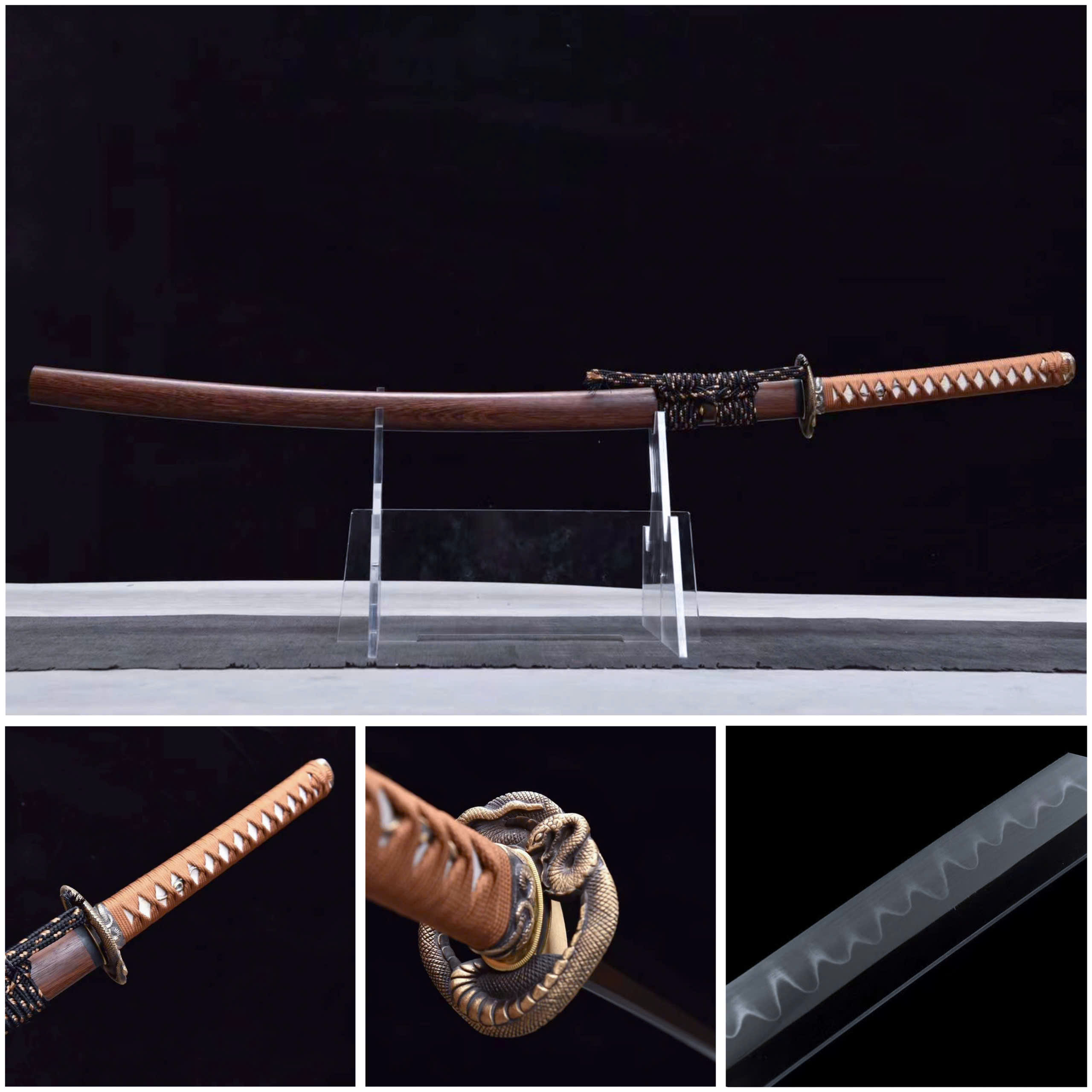 Katana thép T10 / CLAY TEMPERED  [cs msp 294]